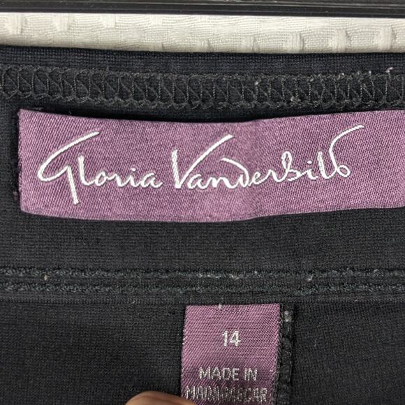 Gloria Vanderbilt Black Jeggings Pants Women’s 14 Pull-On Stretch Slim Comfort - Picture 3 of 4